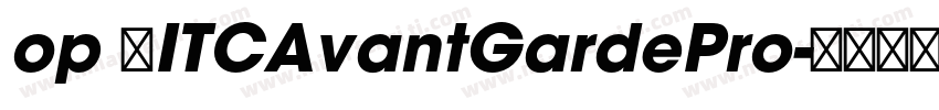 op 用ITCAvantGardePro字体转换